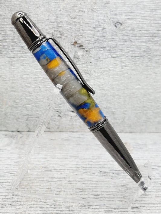 Sierra Twist Ballpoint Pen with a Honeycomb and Resin Body